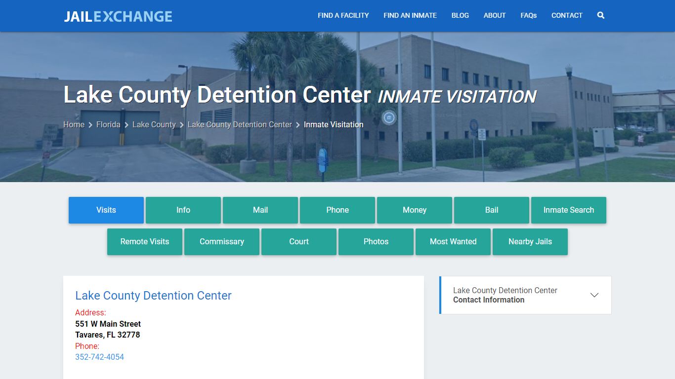 Inmate Visitation - Lake County Detention Center, FL - Jail Exchange